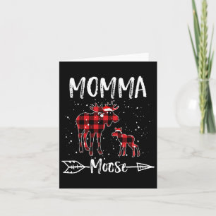 Momma Weihnachts-Elch-Santa-Familie passende Pyjam Karte