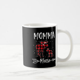 Momma X-mas Elch Santa Familie Matching Pajamas Kaffeetasse
