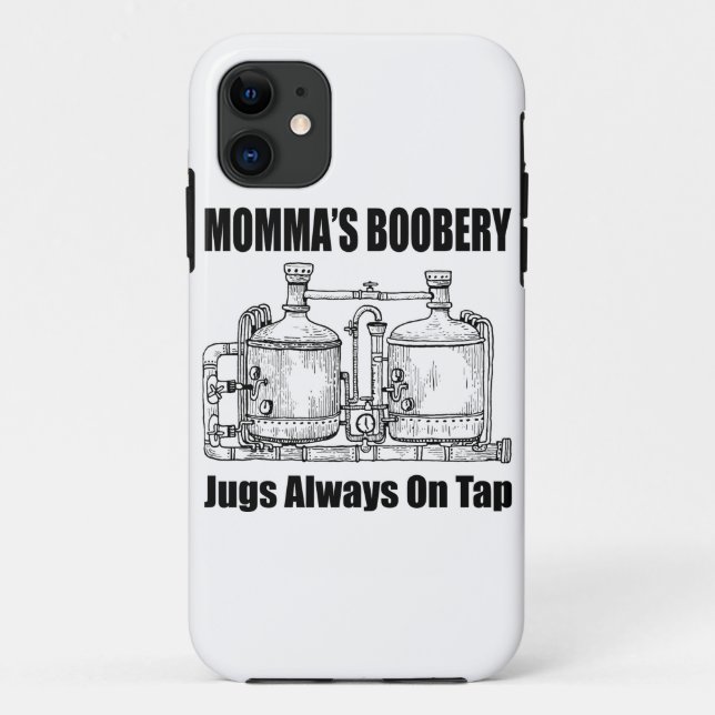 Mommas Boobery Jugs immer Gestochen Case-Mate iPhone Hülle (Rückseite)