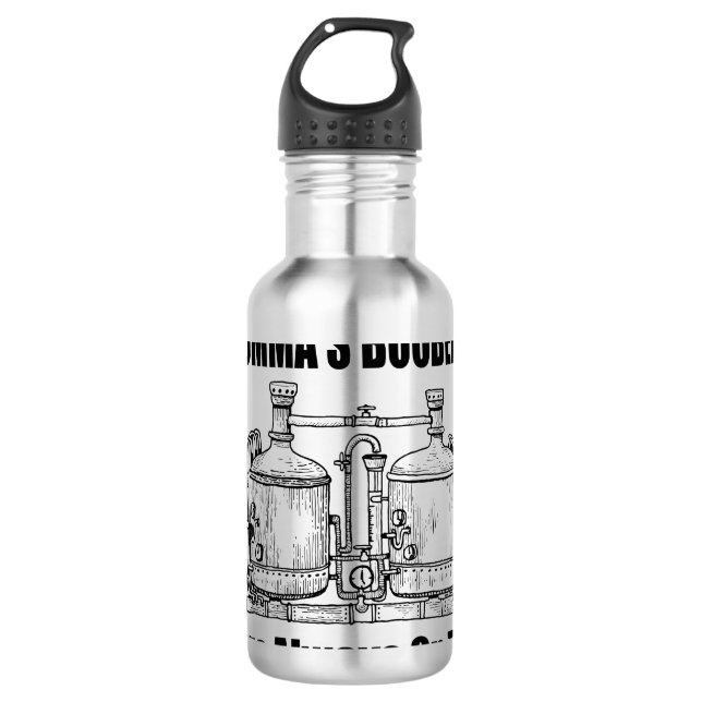 Mommas Boobery Jugs immer Gestochen Edelstahlflasche (Vorderseite)