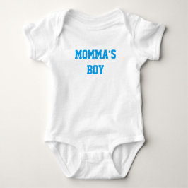 "MOMMA'S BOY" Baby Boy Cotton Bodysuit Baby Strampler
