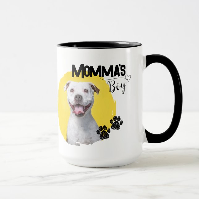 Momma's Boy Customizable Coffee Tasse (Rechts)