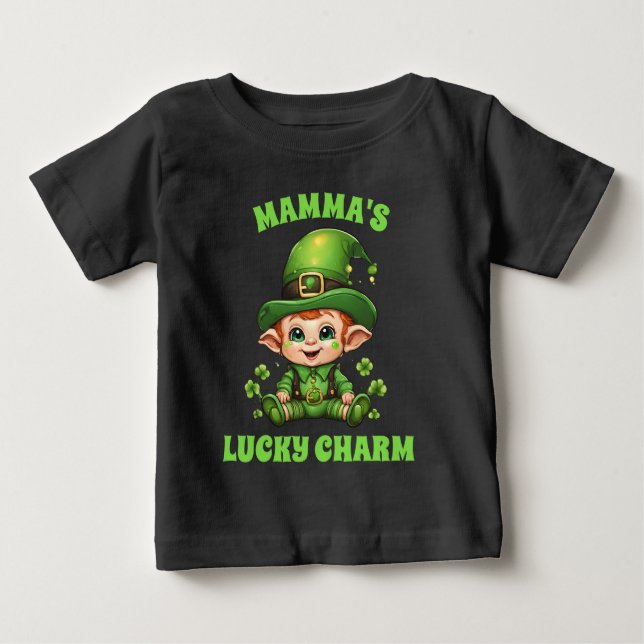 Mommas glückliches Baby-Baby Baby T-shirt (Vorderseite)