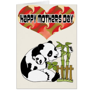 Mommie mit Baby-Panda