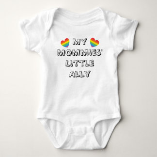 Mommies' alleiniger Regenbogen hört zwei Mamas Nie Baby Strampler
