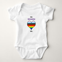 Mommies Rainbow Heart Baby Bodysuit Strampler