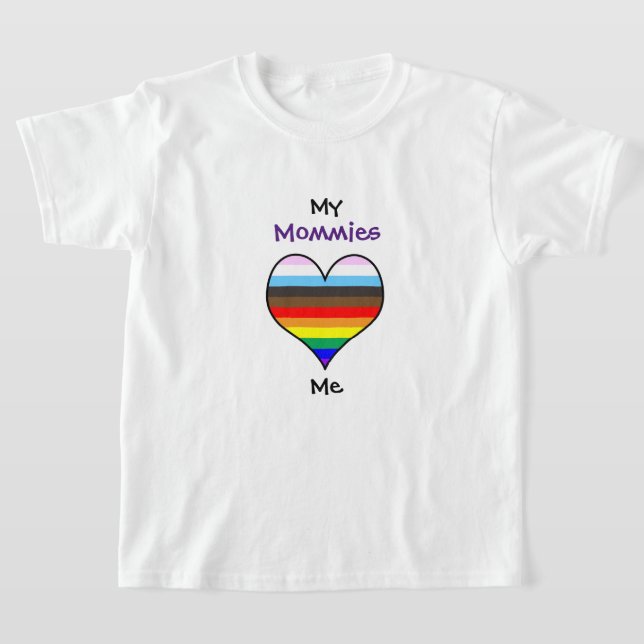 Mommies Rainbow Heart T-Shirt (Ablage )