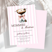 Mommies und Martinis Espresso Pink Bow Girl