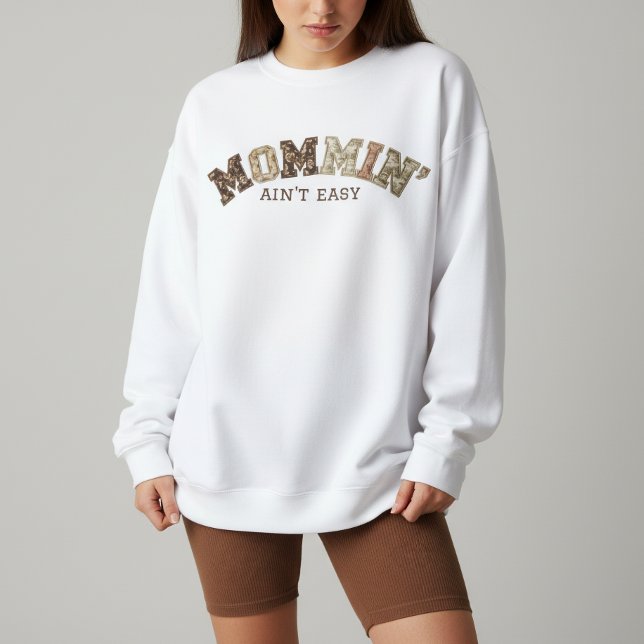 Mommin'-Patchwork-Sweatshirt Sweatshirt (Von Creator hochgeladen)