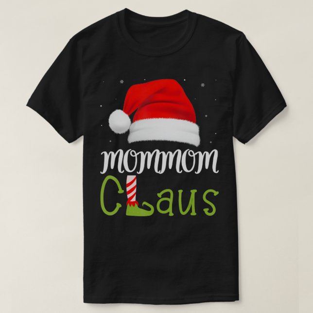 Mommom Claus Family Group Matching Pajama Funny Xm T-Shirt (Design vorne)