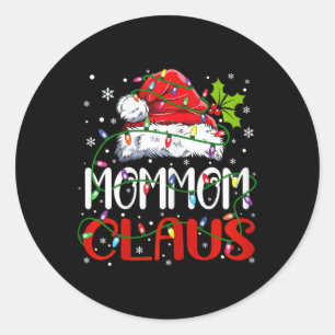 Mommom Claus Weihnachten Weihnachten Matching Fami Runder Aufkleber