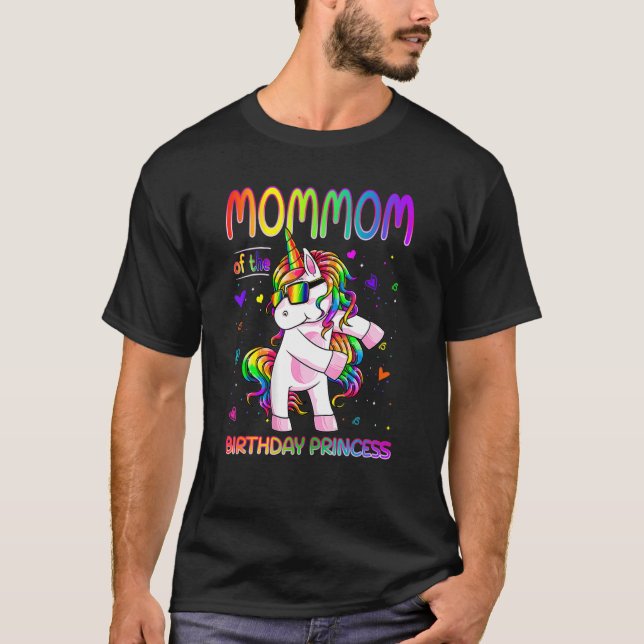 Mommom des Geburtstagskünstlers T-Shirt (Vorderseite)