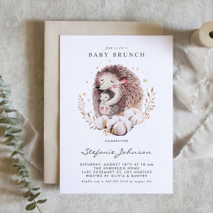 Mommy and Baby Igel Baby Brunch Einladung