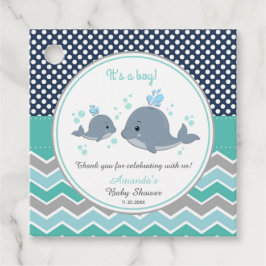 Mommy and Baby Whale Baby Dusche Danke, Geschenk Geschenkanhänger