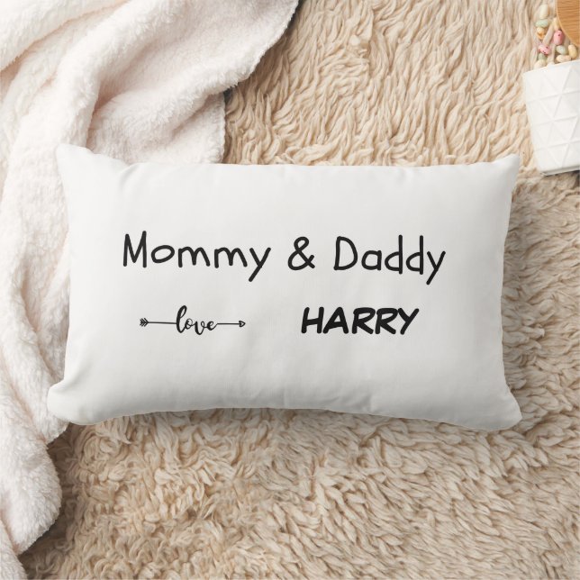 Mommy and Daddy Liebe - Personalisiertes Kissen (Decke)