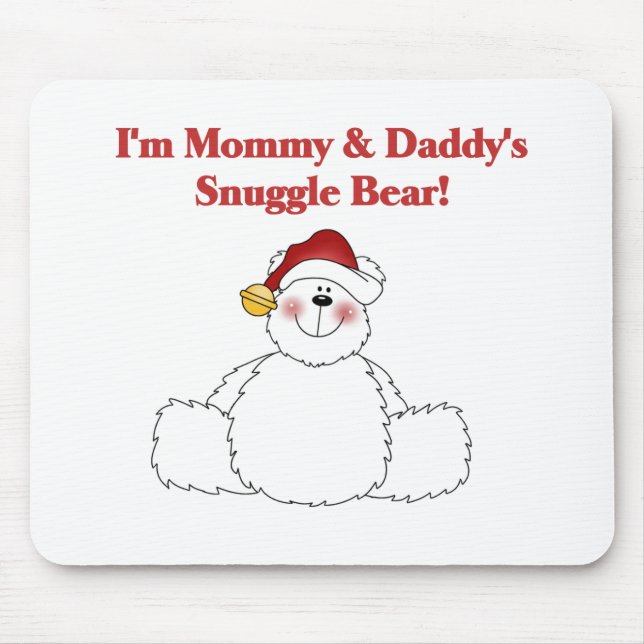 Mommy and Daddy's Snuggle Bären Tshirts und Gesche Mousepad (Vorne)