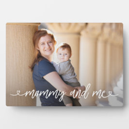 Mommy and Me Hört Personalisiertes Foto Plaque Fotoplatte