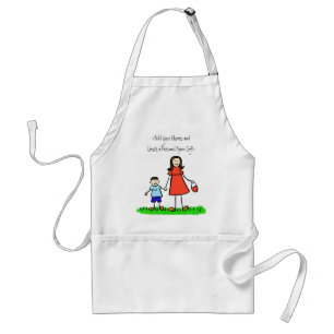 Mommy and Me-Schürze (Brünett - Kundenspezifisch Schürze