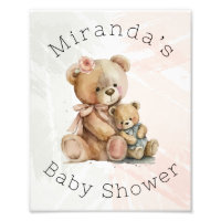 Mommy and Me Teddy Bear Baby Shower
