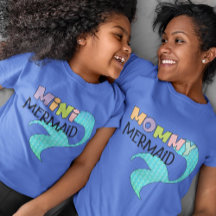 Mommy and Mini Mermaid Matching Parent & Kid Mama