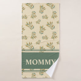 Mommy Ästhetische Botanische Gold Twigs Badetuch Badehandtuch