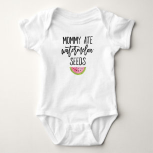 Mommy Ate Watermelon Seeds Baby Strampler