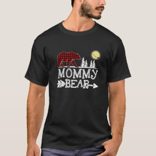 Mommy Bar Christmas Pajama Red Kariert Buffalo T-Shirt