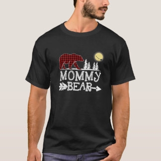 Mommy Bar Christmas Pajama Red Kariert Buffalo T-Shirt