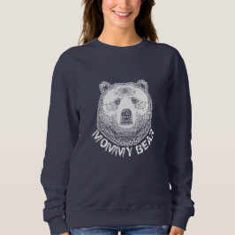 Mommy Bär, Handgezeichnete Illustration Sweatshirt