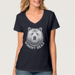 Mommy Bär, Handgezeichnete Illustration T-Shirt
