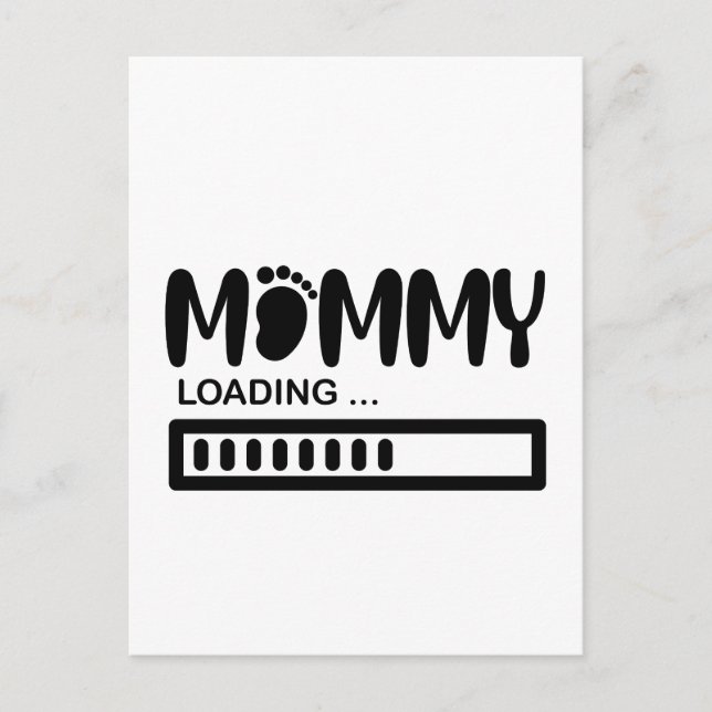 Mommy beladen lustige Mama als Geschenk Postkarte (Vorderseite)