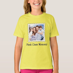 Mommy Best Mama benutzerdefinierte Quadrat-Foto de T-Shirt