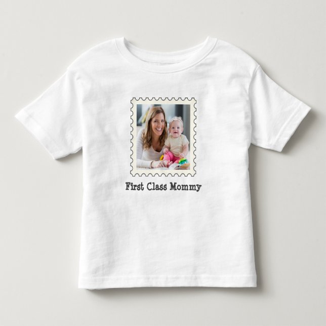 Mommy Best Mama benutzerdefiniertes Quadrat-Foto d Kleinkind T-shirt (Vorderseite)
