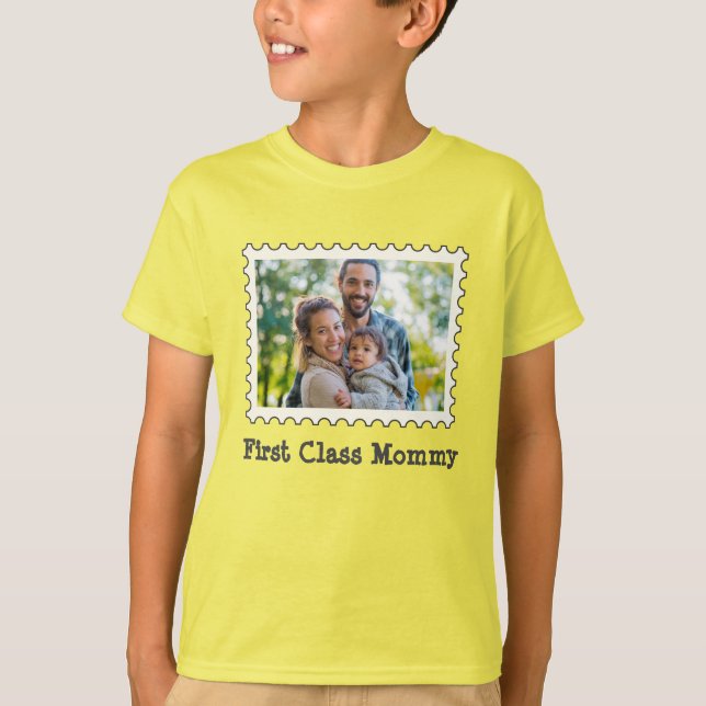 Mommy Best-Mama-Foto der ersten Klasse T-Shirt (Vorderseite)