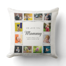 Mommy Birthday Foto Collage Template Weiß
