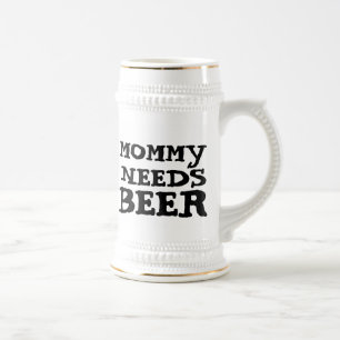 MOMMY BRAUCHT BIER, BIERSTEIN BIERGLAS