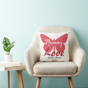 Mommy Butterfly Mama Namen Personalisiert anpassen Kissen