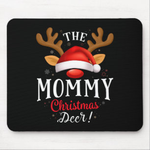 Mommy Christmas Deer Pjs Xmas Familie Matching Mousepad