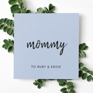 Mommy Contact   Niedlich Blue Modern Mama alling C Rabattkarte