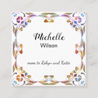 Mommy Contact Play Date Custom Stilvoll Telefonnummerkarte