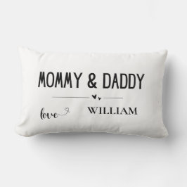 Mommy & Daddy Liebe - Individuelle Name Family Kee Lendenkissen