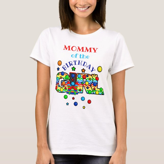 Mommy der Geburtstagsfeier Shirt Burg (Vorderseite)