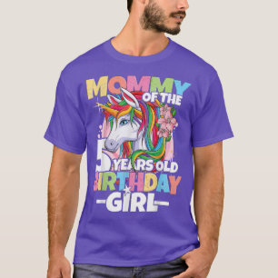 Mommy des Geburtstagsmädchens - 5. Geburtstagstoch T-Shirt