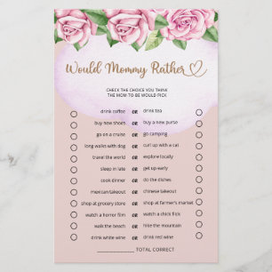 Mommy eher Teddy Bear Girl Baby Dusche