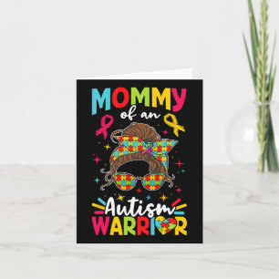 Mommy einer Autismus-Kriegerin Autist-Autisten unt Karte