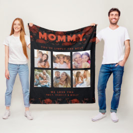 Mommy einfach die beste FotoCollage Personalisiert Fleecedecke
