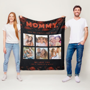 Mommy einfach die beste FotoCollage Personalisiert Fleecedecke
