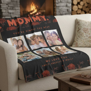Mommy einfach die beste FotoCollage Personalisiert Fleecedecke