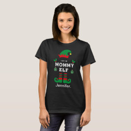 Mommy elf Familie passend Weihnachtsoutfit Name T- T-Shirt