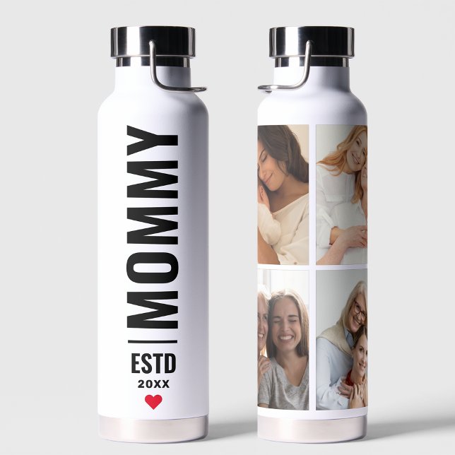 Mommy Established | Benutzerdefiniertes Datum 4 Fo Trinkflasche (Von Creator hochgeladen)